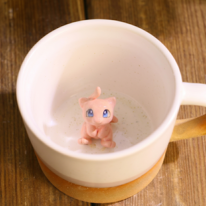 Handmade Pokémon-Inspired Ceramic Mug – Cute Anime Figurine Coffee Cup