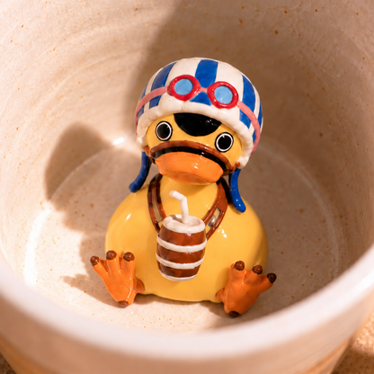Handmade One Piece–Inspired Ceramic Mug – Custom Anime Character Figurine Cup
