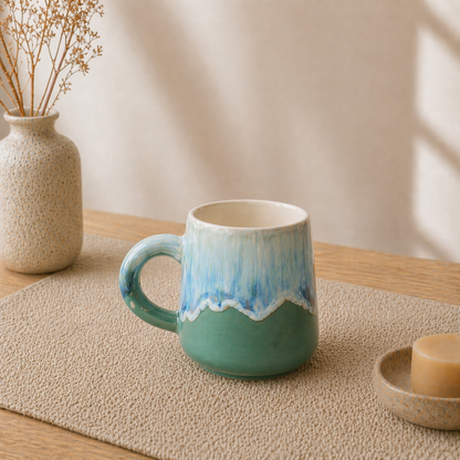 Handmade Ceramic Mug, Personalized Pottery Cup for Tea & Coffee Lovers