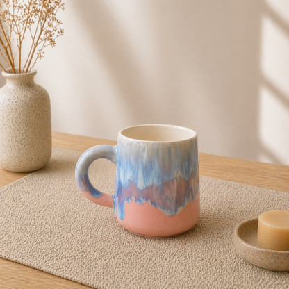 Handmade Ceramic Mug, Personalized Pottery Cup for Tea & Coffee Lovers