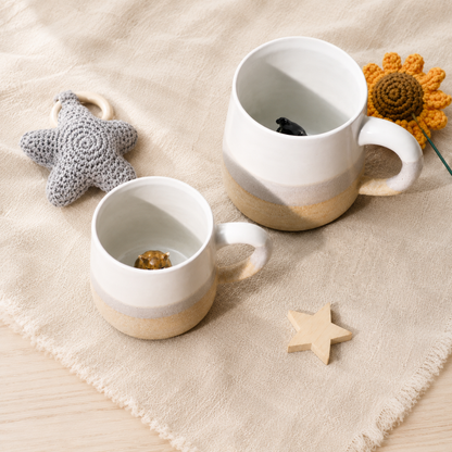 Handgemachte Keramiktasse für Haustiere, personalisierte Kaffeetasse mit Hunde- oder Katzenfigur
