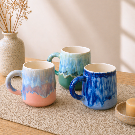 Handmade Ceramic Mug, Personalized Pottery Cup for Tea & Coffee Lovers