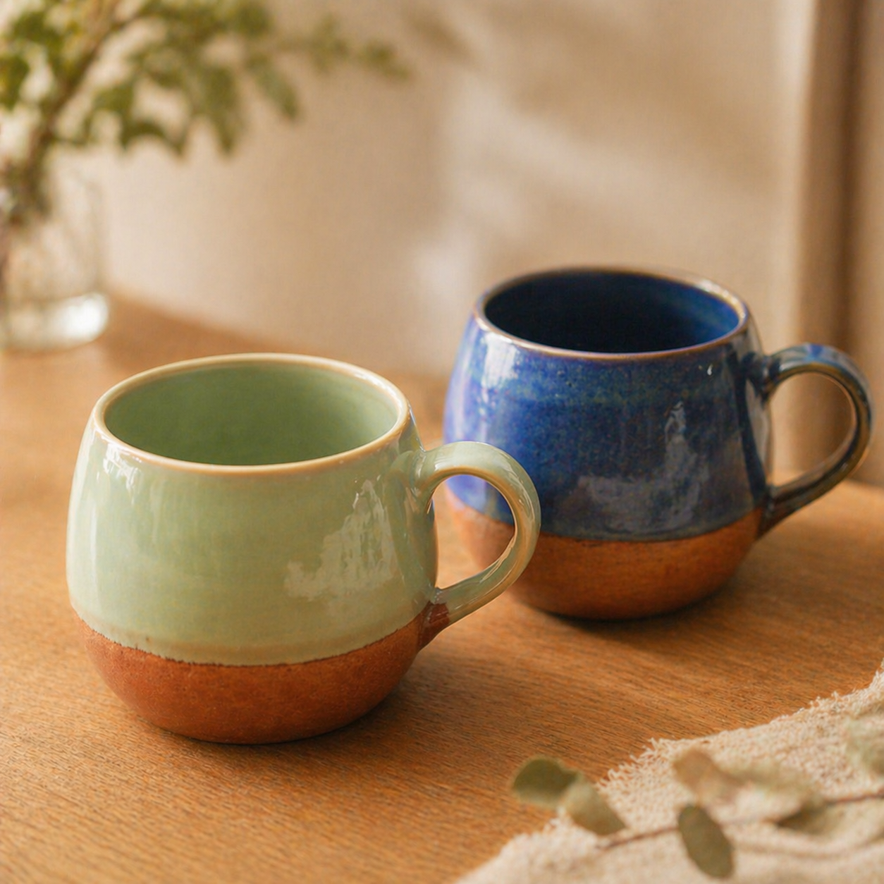Handmade Personalized Ceramic Coffee Mug, Custom Name/Logo Mug