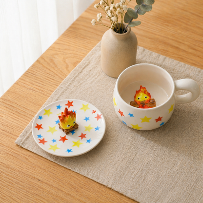 Handmade Calcifer Mug – Fiery Ghibli Magic for Tea & Coffee Lovers