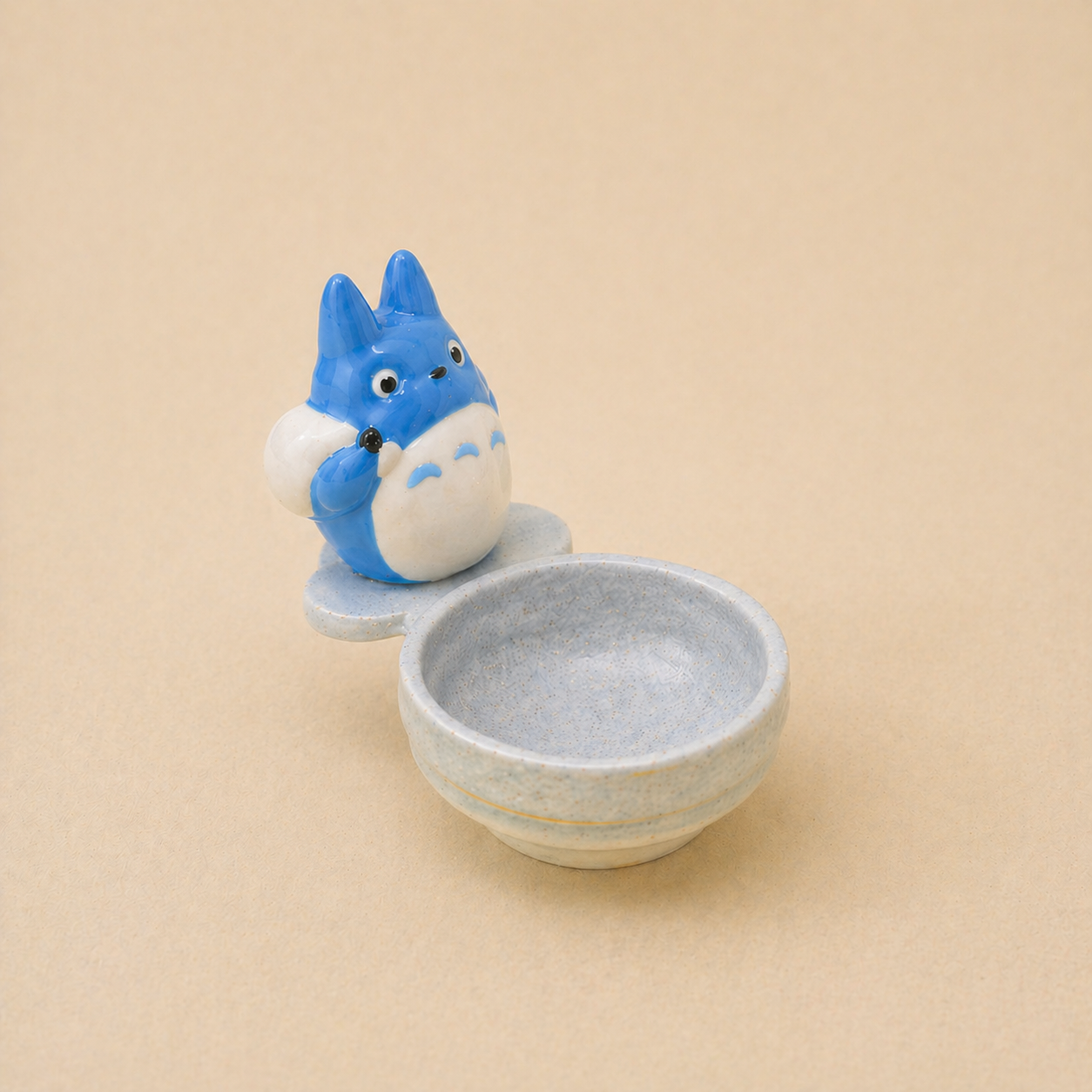 Handmade Totoro&Jiji Ceramic Candle Holder,  Candlestick Holder for Home Decor, Custom Housewarming Gifts
