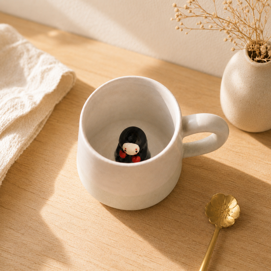 No Face Man Handmade Ceramic Coffee Mug for Anime Gift