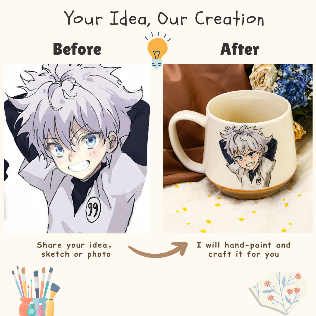 Hand-Painted Naruto Mug – Custom Anime Ceramic Cup for Fans