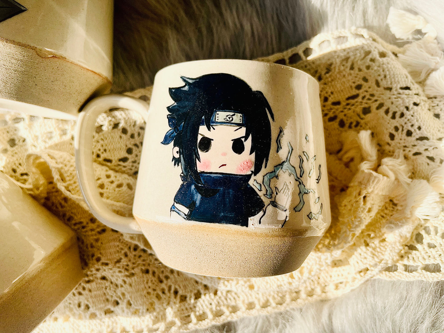 Naruto Handpainted Ceramic Coffee Mugs, Personalized Anime-Inspired Cup for Gifts