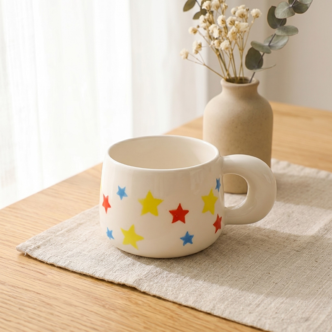 Handmade Calcifer Mug – Fiery Ghibli Magic for Tea & Coffee Lovers