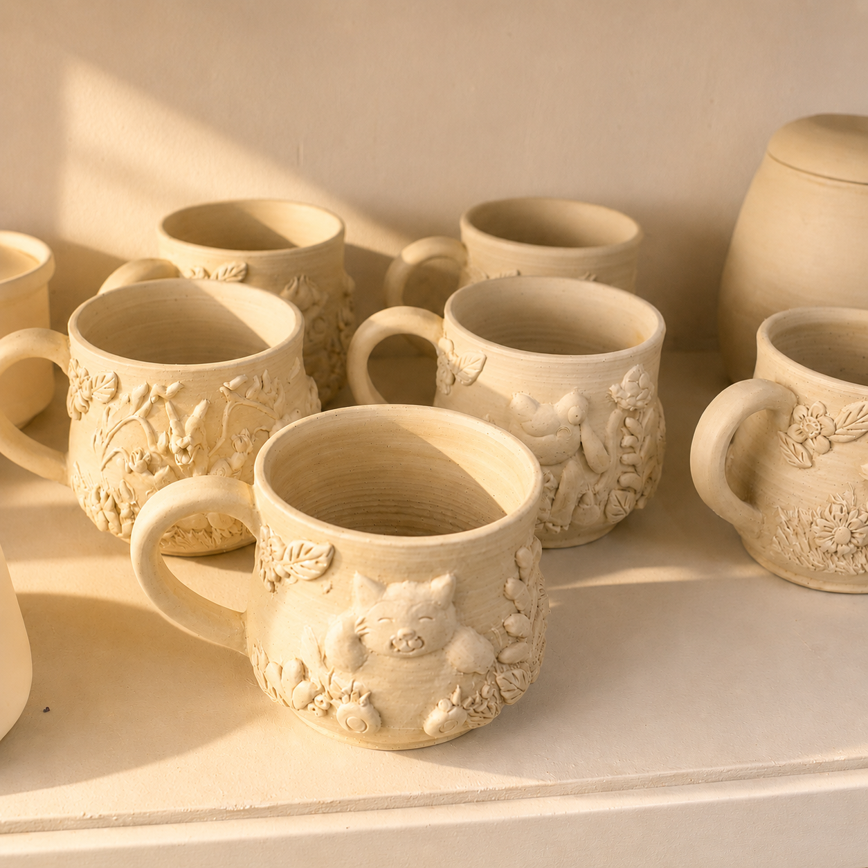 Custom Pokémon Ceramic Mug – Handmade 3D Relief Anime Cup for Gifts