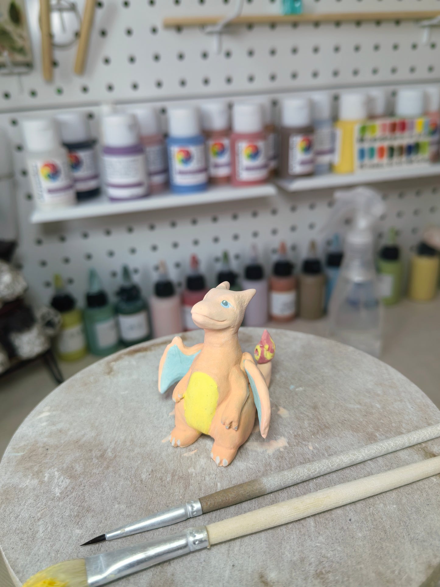 Handmade Charmander Mug, Custom Pokémon-Inspired Ceramic Coffee Cup