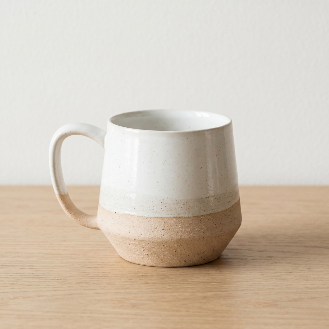 Custom Name/Logo Coffee Mug, 16 Fluid Ounces Retro Handmade Ceramic Mugs