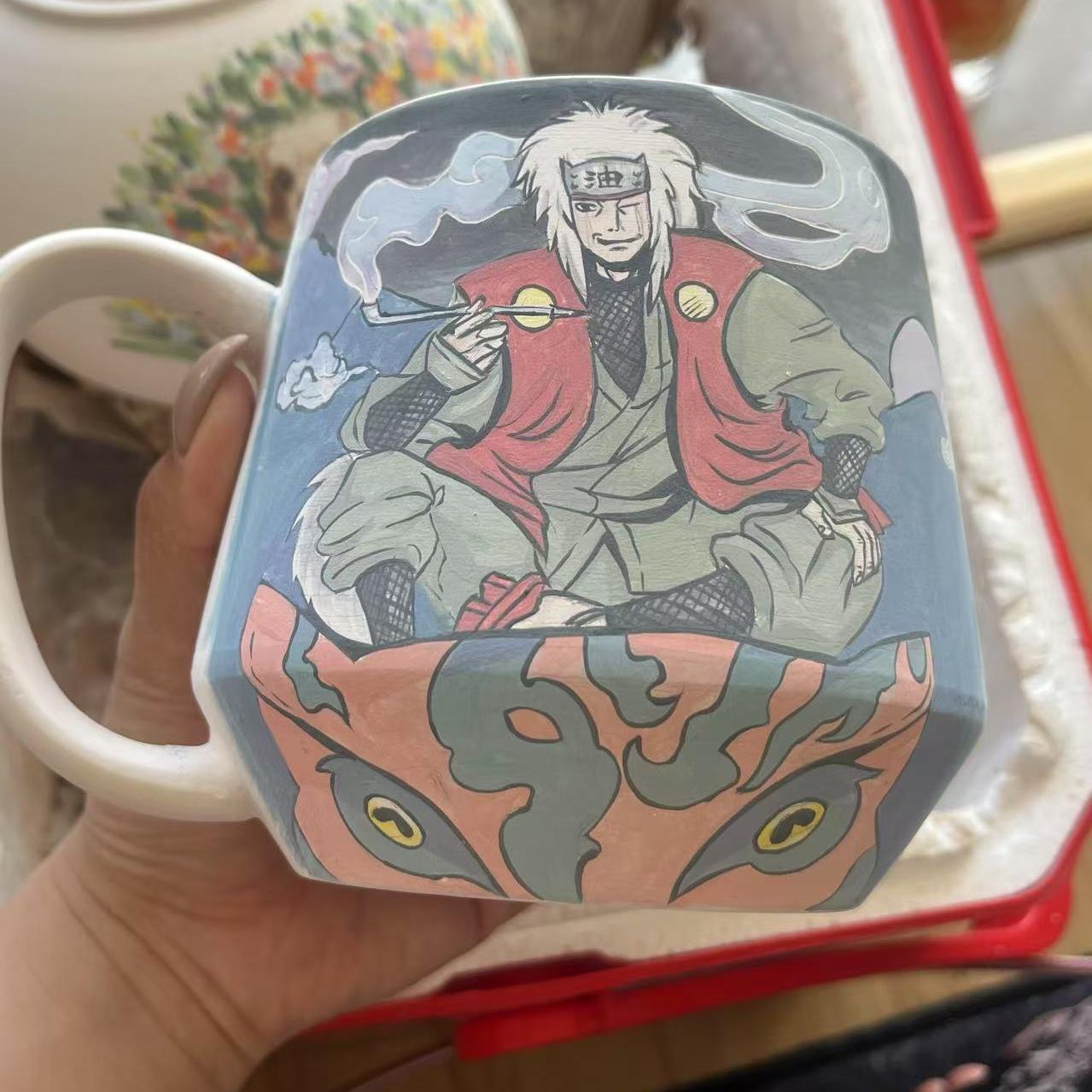 Hand-Painted Naruto Mug – Custom Anime Ceramic Cup for Fans