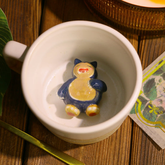 Handmade Pokémon-Inspired Ceramic Mug – Cute Anime Figurine Coffee Cup