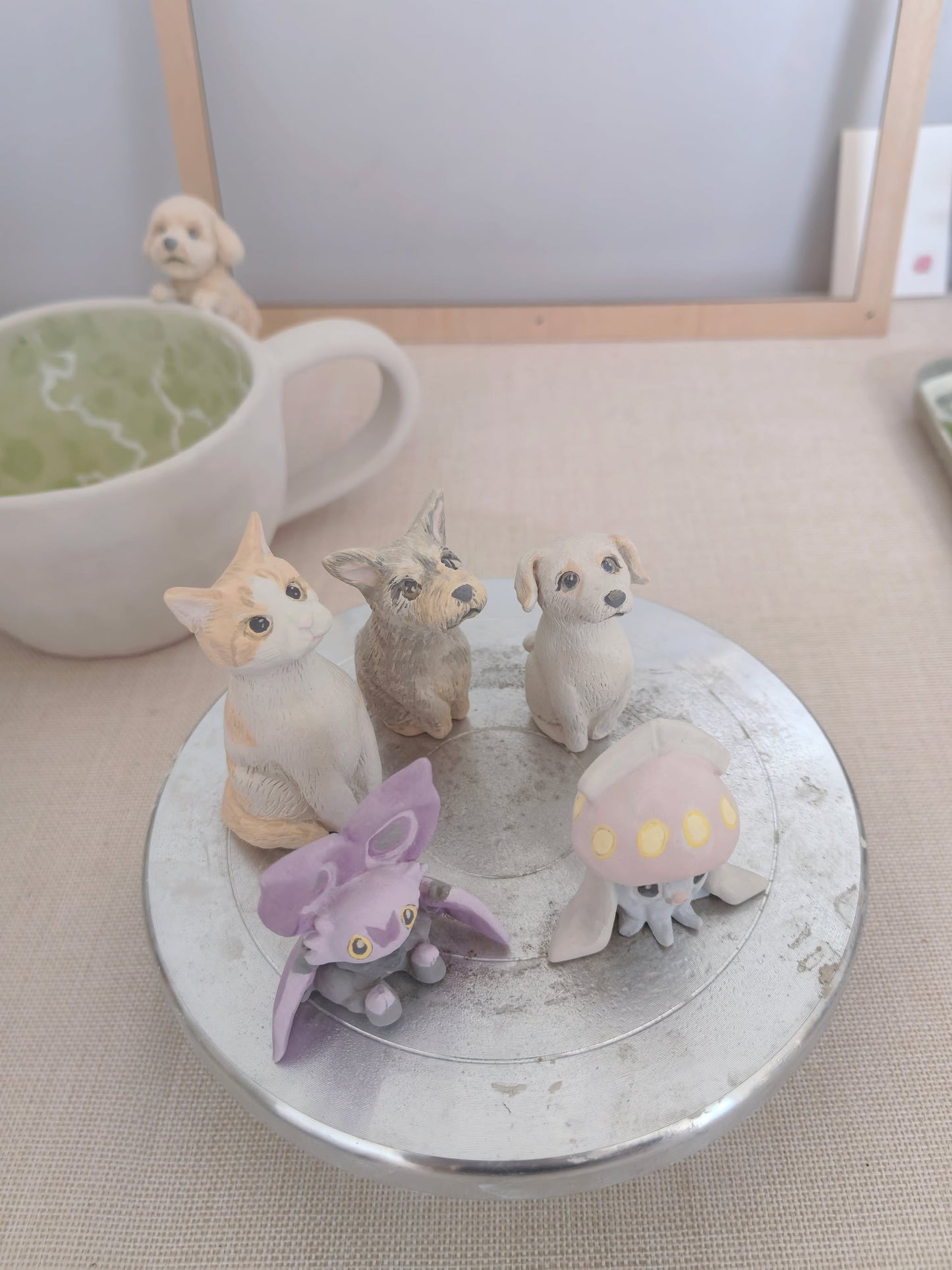 Handmade Pokémon-Inspired Ceramic Mug – Cute Anime Figurine Coffee Cup