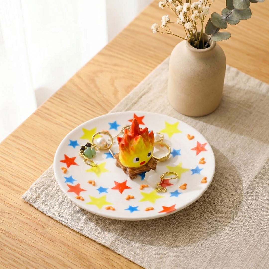 Handmade Calcifer Mug – Fiery Ghibli Magic for Tea & Coffee Lovers