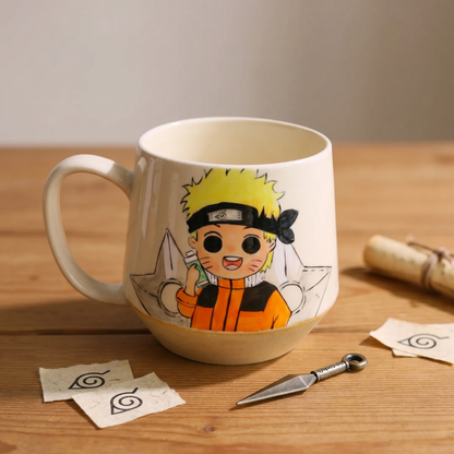 Hand-Painted Naruto Mug – Custom Anime Ceramic Cup for Fans