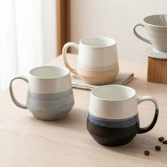 Kaffeetasse mit individuellem Namen/Logo, 16 Flüssigunzen, handgefertigte Retro-Keramiktassen