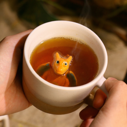 Handmade Pokémon-Inspired Ceramic Mug – Cute Anime Figurine Coffee Cup