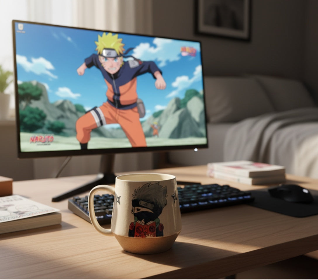 Hand-Painted Naruto Mug – Custom Anime Ceramic Cup for Fans