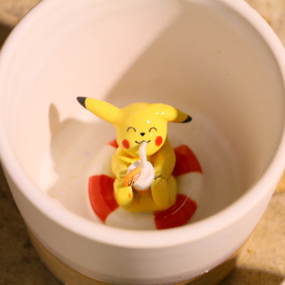 Handmade Pokémon-Inspired Ceramic Mug – Cute Anime Figurine Coffee Cup
