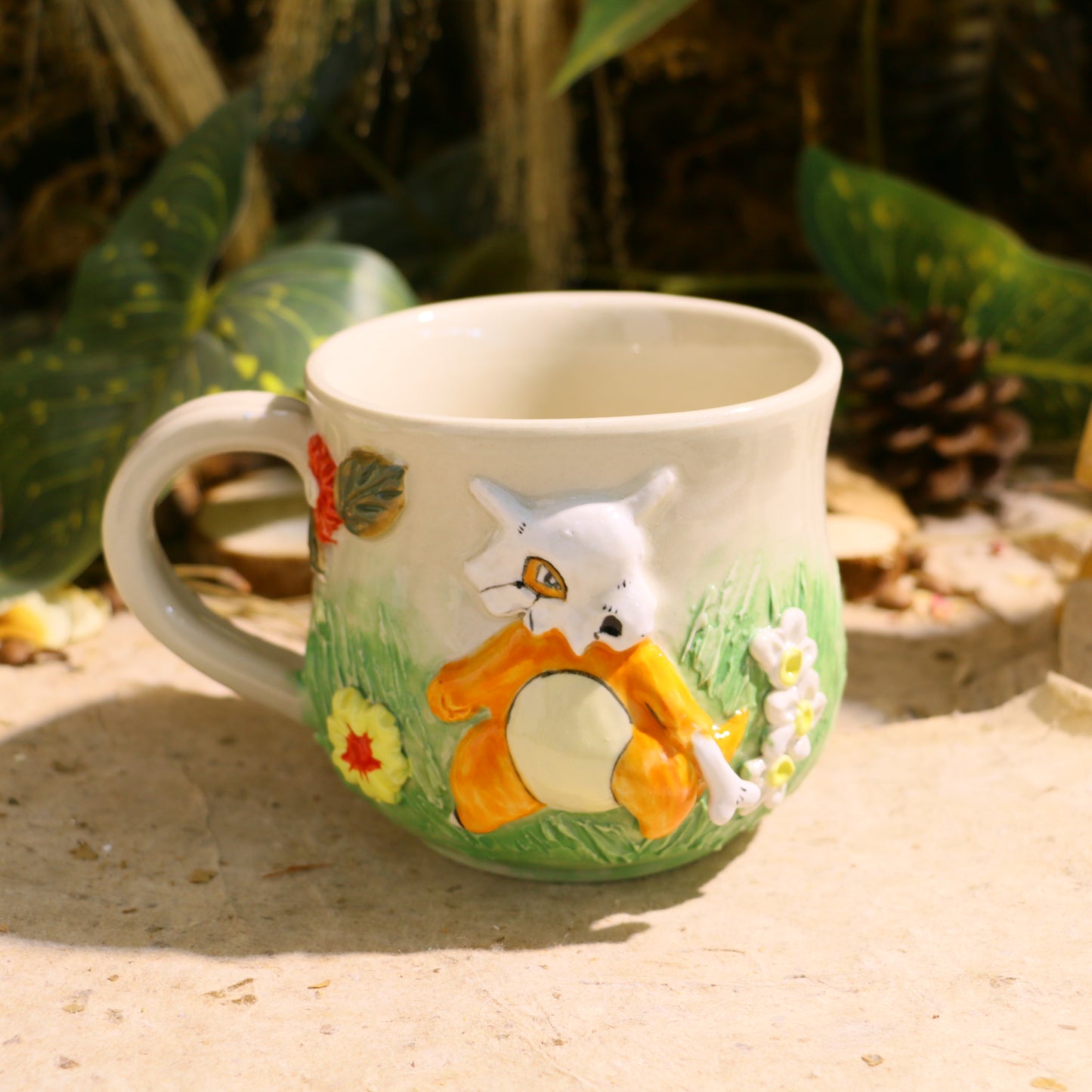 Custom Pokémon Ceramic Mug – Handmade 3D Relief Anime Cup for Gifts