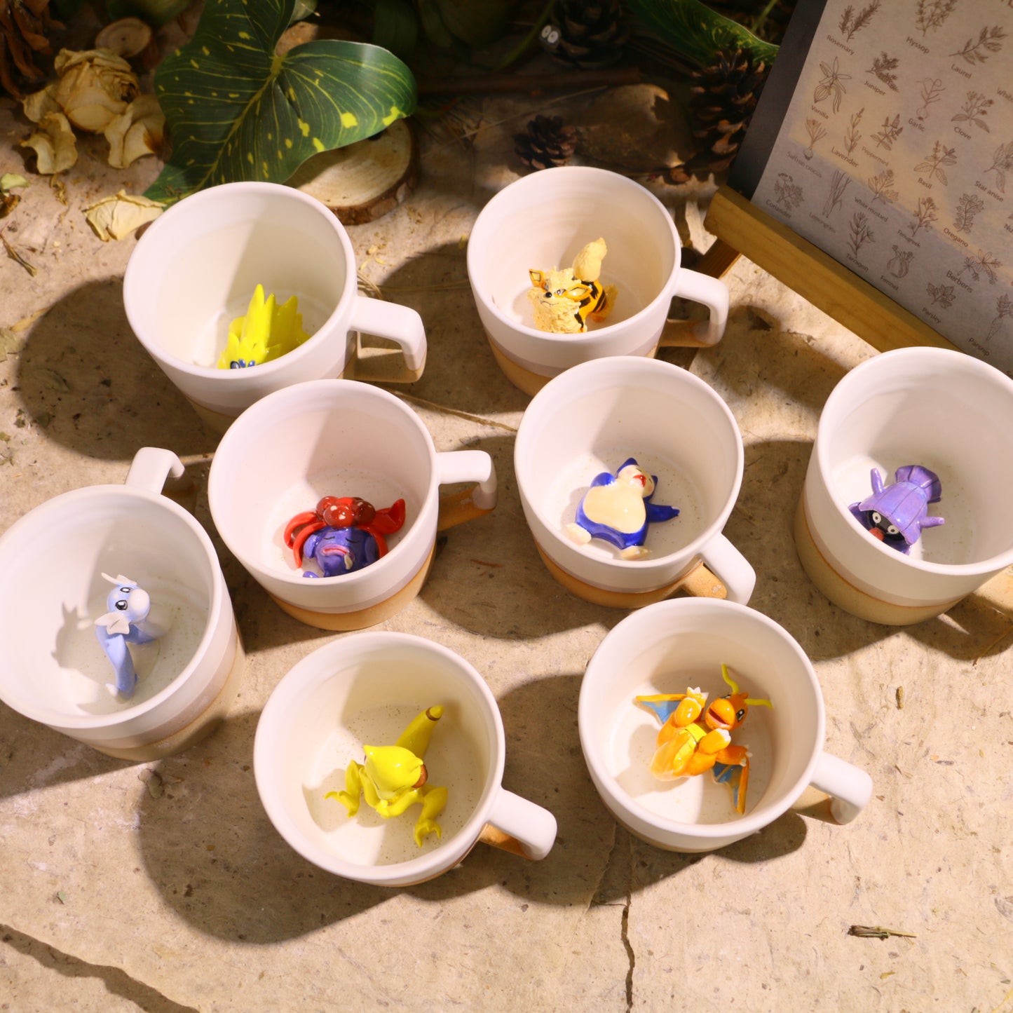 Handmade Pokémon-Inspired Ceramic Mug – Cute Anime Figurine Coffee Cup