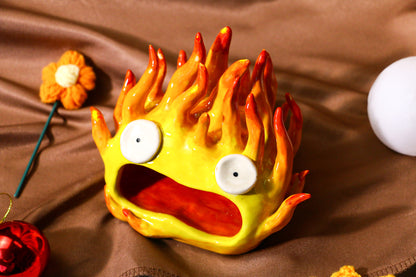 Fire Demon Ceramic Ring Dish, Ring Holder, Jewelry Tray for Anime Gift