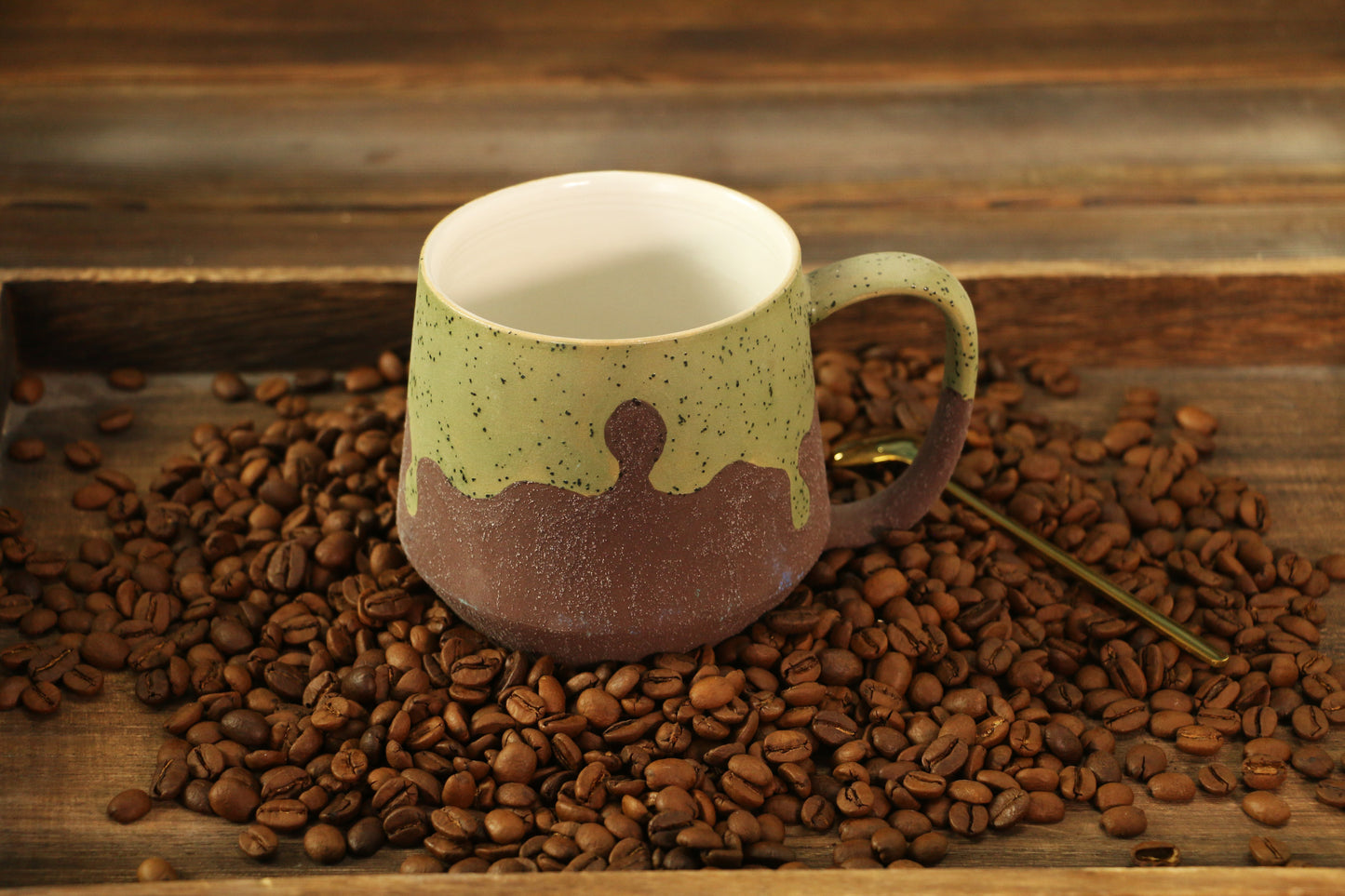 16 Fluid Ounces Handmade Ceramic Mugs, Personalized Ceramic Cup for Coffee Lovers