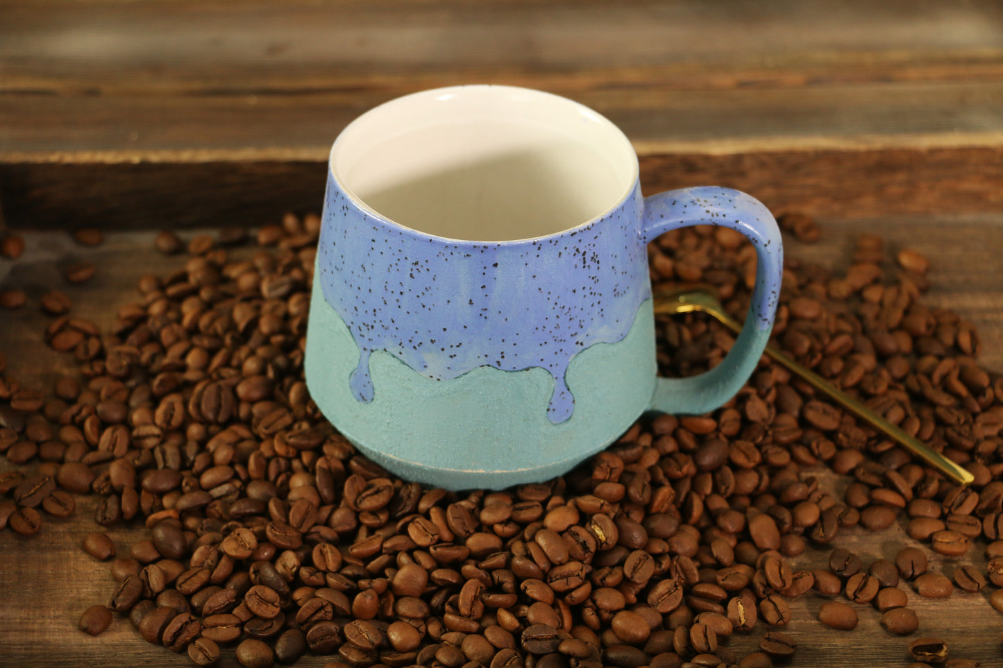 16 Fluid Ounces Handmade Ceramic Mugs, Personalized Ceramic Cup for Coffee Lovers