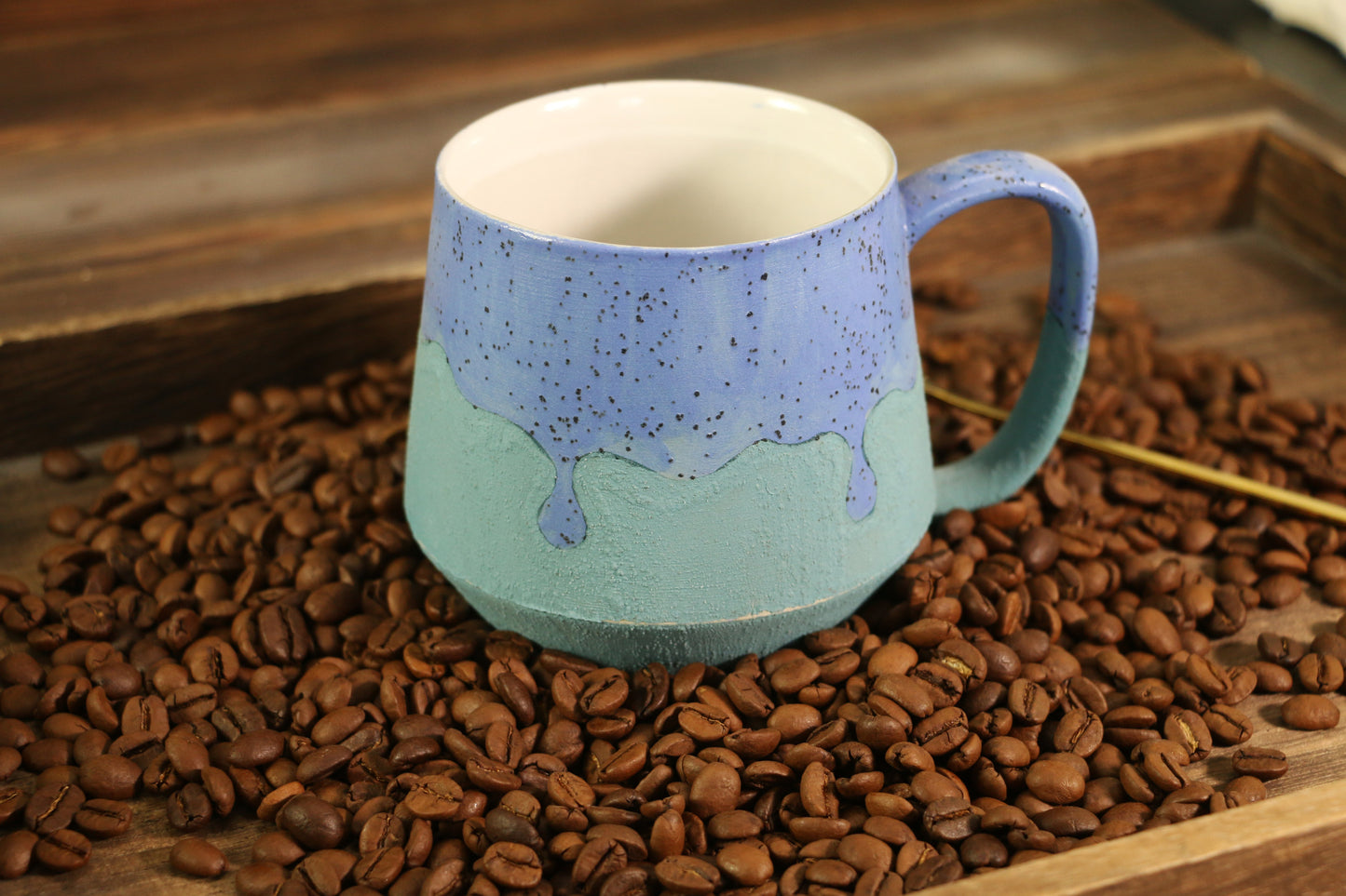 16 Fluid Ounces Handmade Ceramic Mugs, Personalized Ceramic Cup for Coffee Lovers