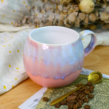 Gradient Glaze Ceramic Mug – Handmade Pottery Cup for Coffee & Tea Lovers