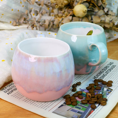 Gradient Glaze Ceramic Mug – Handmade Pottery Cup for Coffee & Tea Lovers