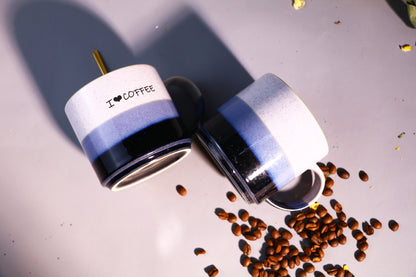 Handmade Minimalist Ceramic Coffee Mug - Custom Pottery Cup with Personalization