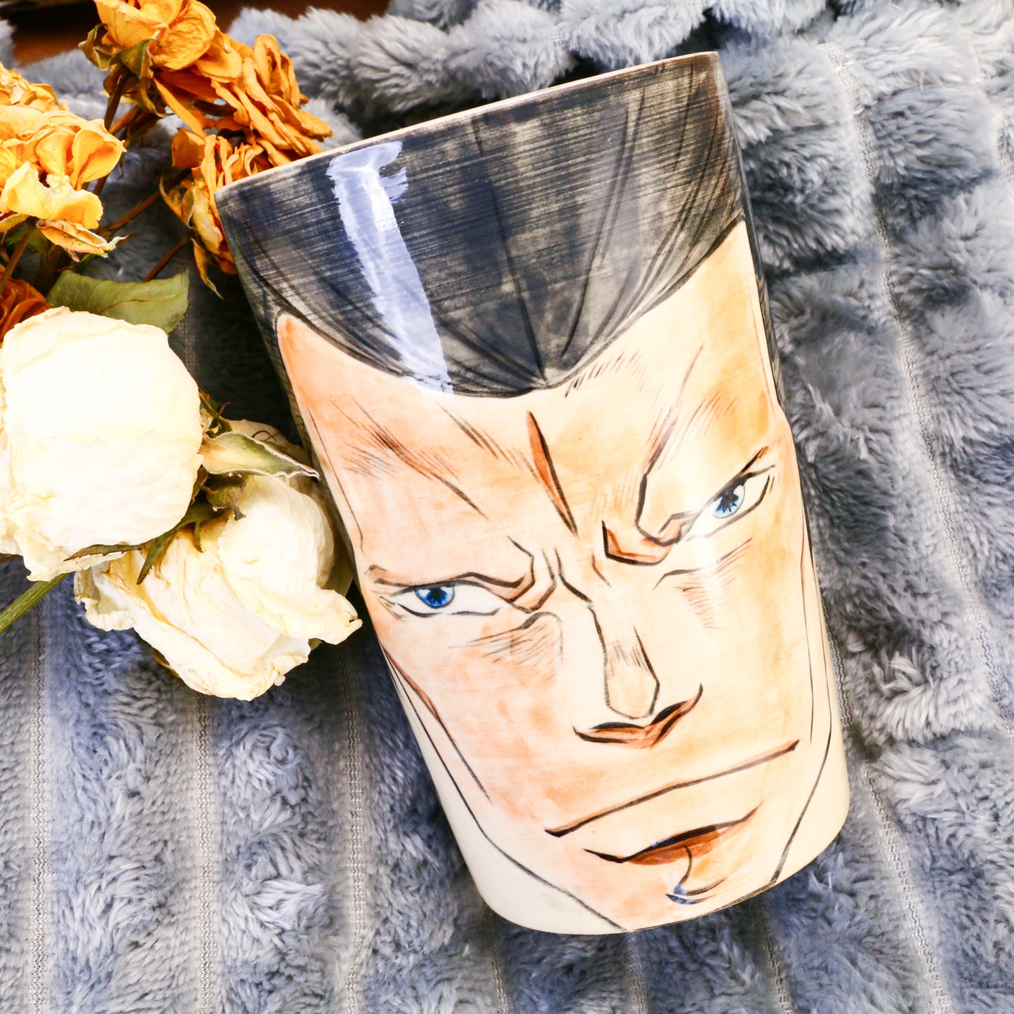 Custom Hand-Painted Portraits Mug, Personalized Art from Your Photo or Idea