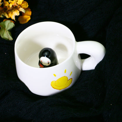 No Face Man Handmade Ceramic Coffee Mug for Anime Gift