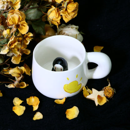 No Face Man Handmade Ceramic Coffee Mug for Anime Gift