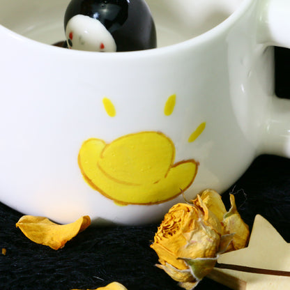 No Face Man Handmade Ceramic Coffee Mug for Anime Gift
