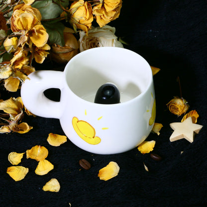 No Face Man Handmade Ceramic Coffee Mug for Anime Gift