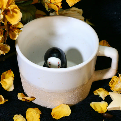 No Face Man Handmade Ceramic Coffee Mug for Anime Gift
