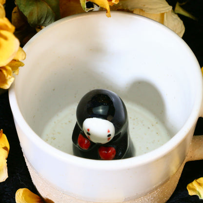 No Face Man Handmade Ceramic Coffee Mug for Anime Gift