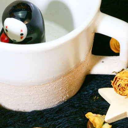 No Face Man Handmade Ceramic Coffee Mug for Anime Gift