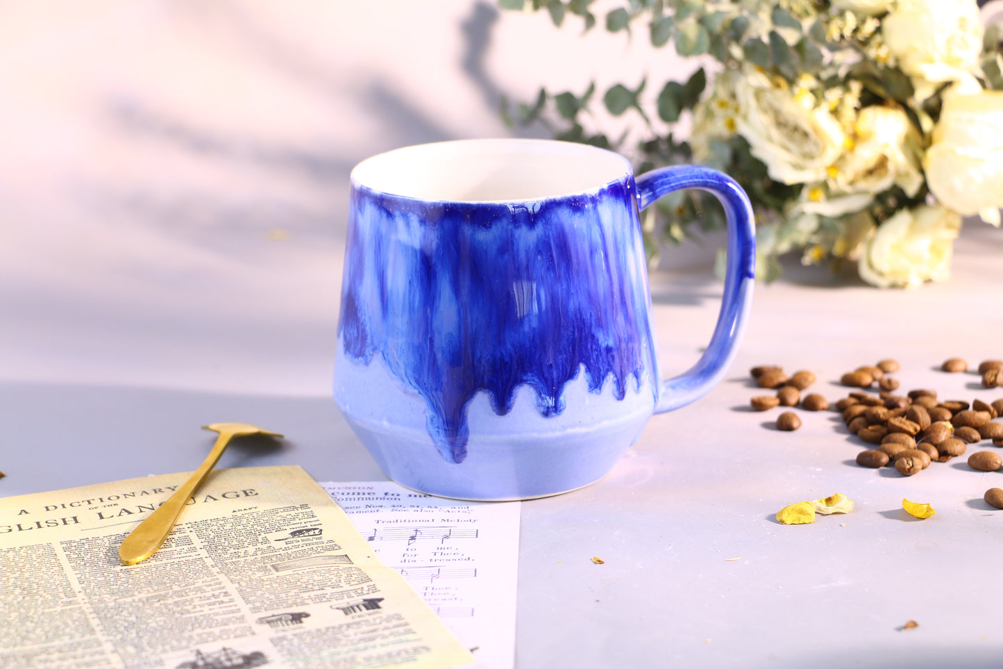 Personalized Colorful Fluid Glaze Ceramic Mug, Bright and Colorful Handmade Coffee Mug