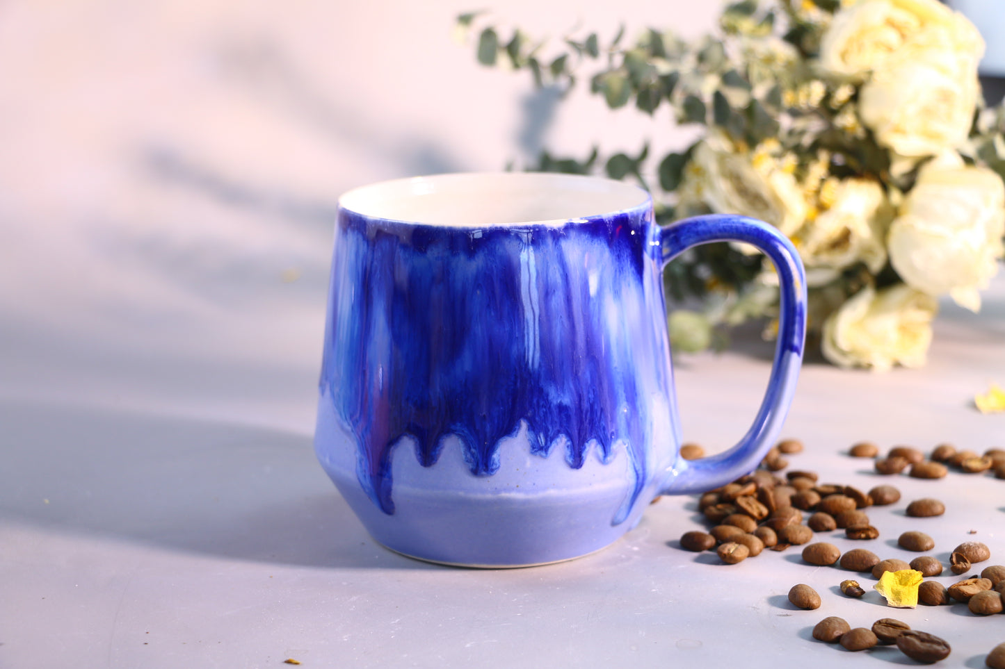 Personalized Colorful Fluid Glaze Ceramic Mug, Bright and Colorful Handmade Coffee Mug