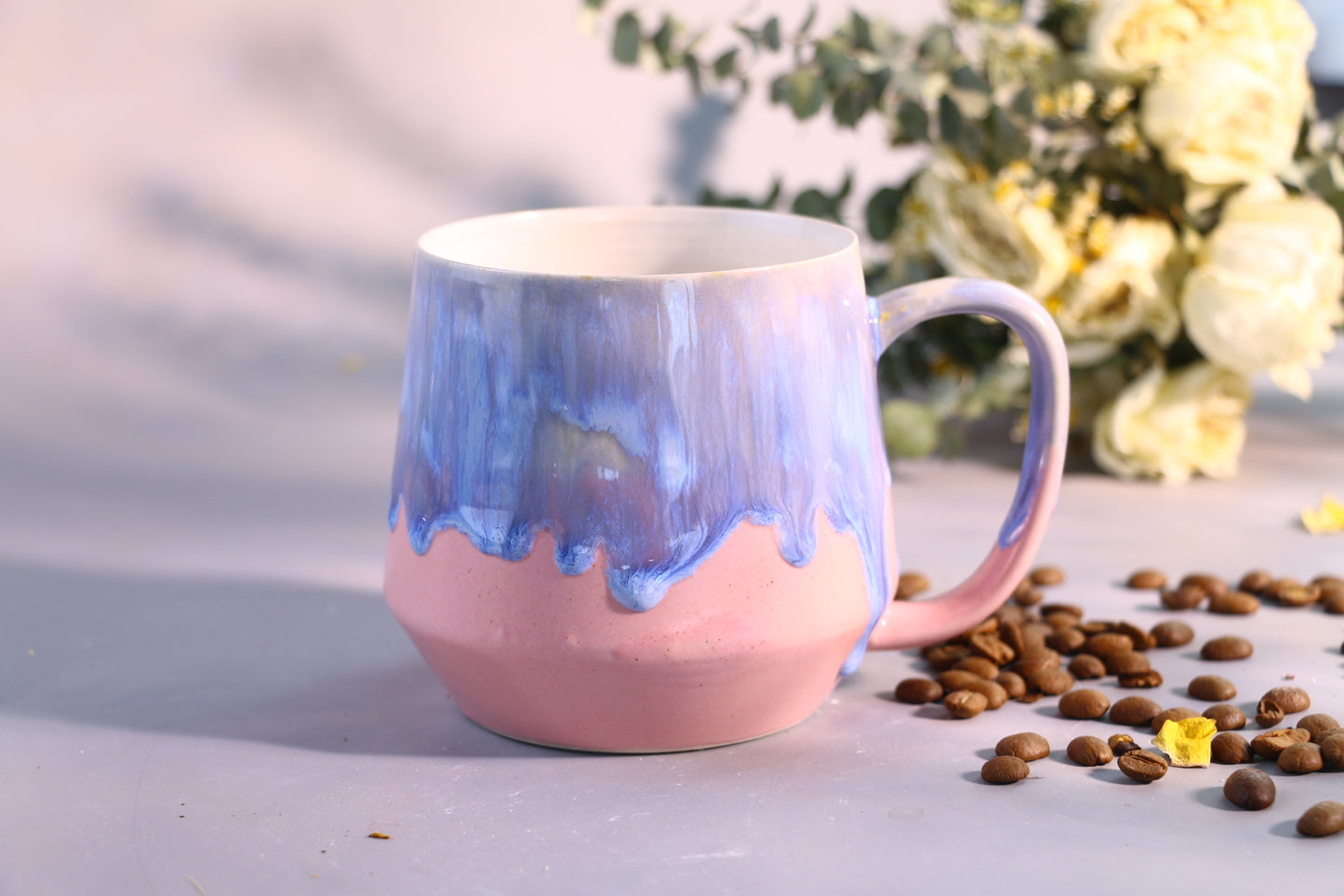 Personalized Colorful Fluid Glaze Ceramic Mug, Bright and Colorful Handmade Coffee Mug