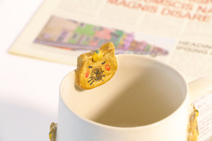 Kawaii 3D Capybara Ceramic Coffee Mug, Personalized Handmade Pottery Cup for Coffee Lovers