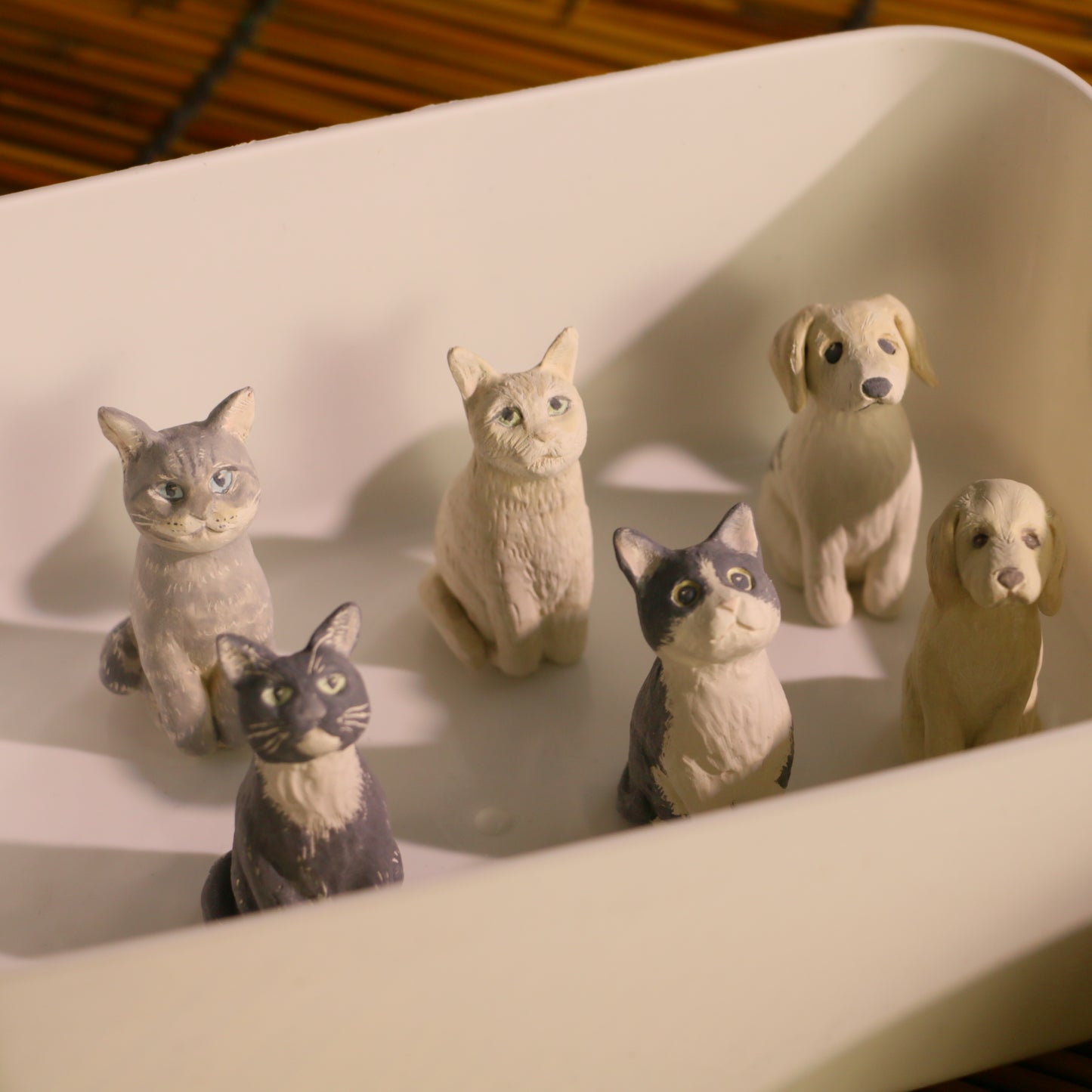 Custom Ceramic Pet Mug, Personalized Coffee Cup with Dog or Cat Figurine