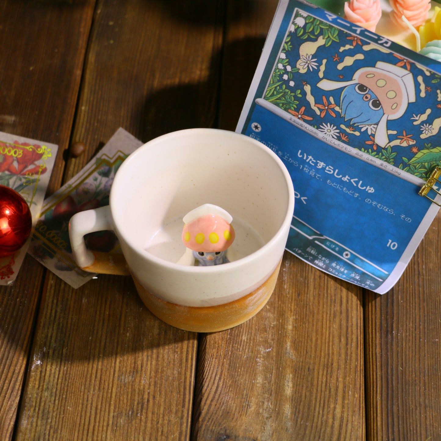 Handmade Pokémon-Inspired Ceramic Mug – Cute Anime Figurine Coffee Cup