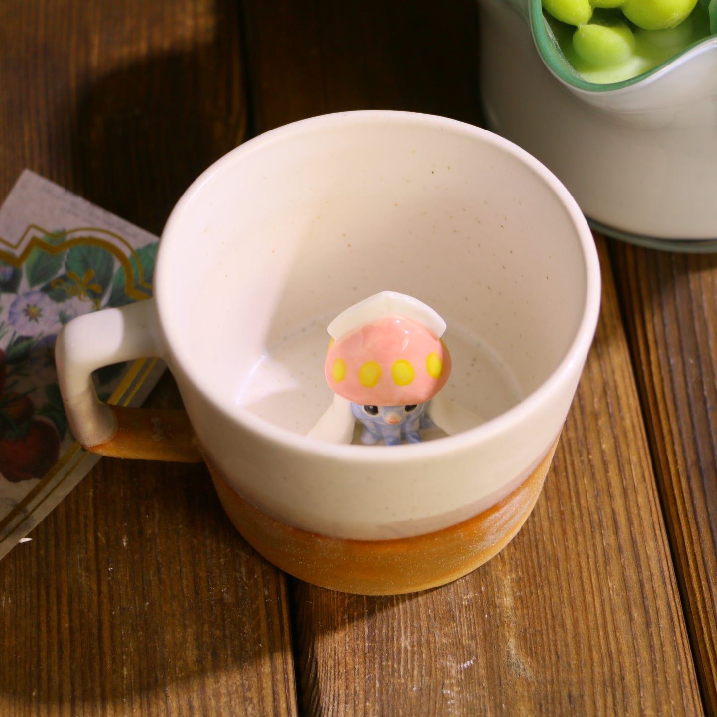 Handmade Pokémon-Inspired Ceramic Mug – Cute Anime Figurine Coffee Cup
