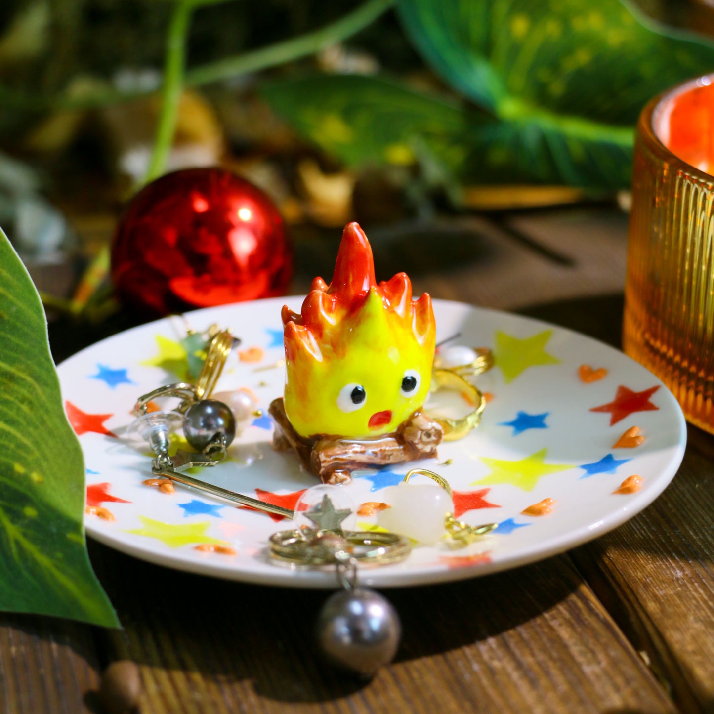 Handmade Calcifer Mug – Fiery Ghibli Magic for Tea & Coffee Lovers